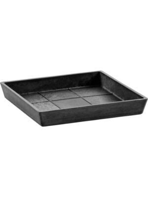 Поддон Ecopots square 20 dark grey L18 W18 H3 см