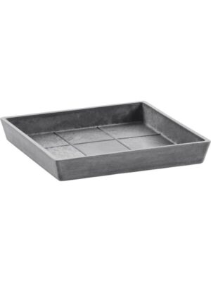 Поддон Ecopots square 20 grey L18 W18 H3 см