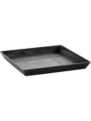 Поддон Ecopots square 40 dark grey L36 W36 H4 см