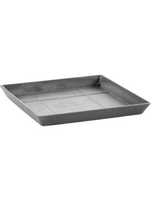 Поддон Ecopots square 30 grey L28 W28 H3 см