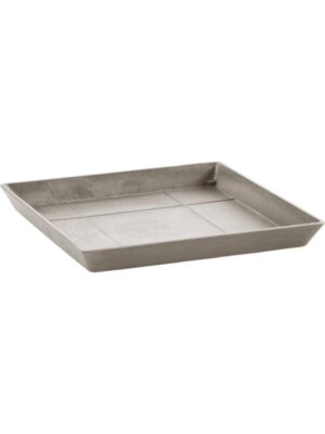 Поддон Ecopots square 30 taupe L28 W28 H3 см