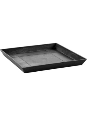 Поддон Ecopots square 50 dark grey L43 W43 H4 см