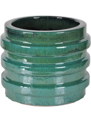 Кашпо Agate pot dark aqua D50 H40 см