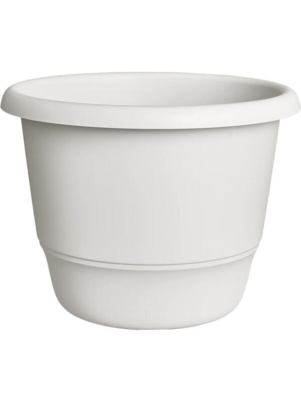 Кашпо Amiga round silky white D30 H20 см