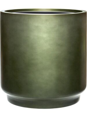 Кашпо Baq gradient cylinder matt forest green (met inzetbak) D40 H40 см