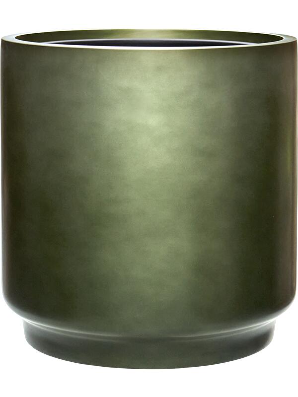 Кашпо Baq gradient cylinder matt forest green (met inzetbak) D40 H40 см