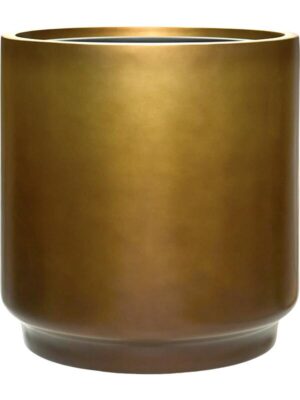 Кашпо Baq gradient cylinder matt honey (met inzetbak) D40 H40 см