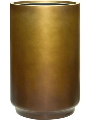 Кашпо Baq gradient cylinder matt honey (met inzetbak) D40 H60 см