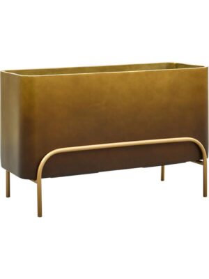 Кашпо Baq gradient elevated rectangle low matt honey ( + подставка на ножках) L82 W34 H51 см