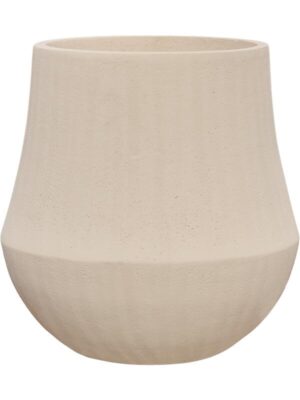 Кашпо Baq polystone coated plain darcy natural D33 H33 см