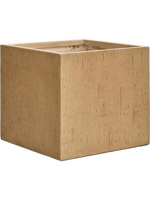 Кашпо Baq raindrop cube brown beige L50 W50 H45 см