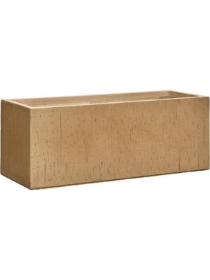 Кашпо Baq raindrop rectangle brown beige L80 W30 H30 см