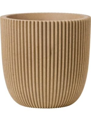 Кашпо Capi nature groove nl planter ball beige D43 H41 см