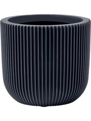 Кашпо Capi nature groove special planter ball graphite grey D14 H13 см
