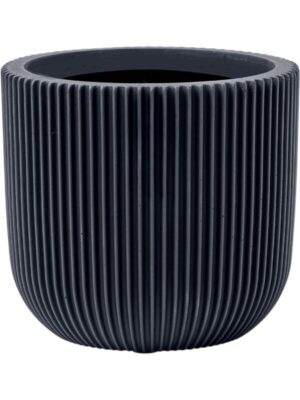 Кашпо Capi nature groove special planter ball graphite grey D17 H15 см