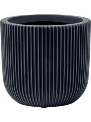 Кашпо Capi nature groove special planter ball graphite grey D24 H21 см