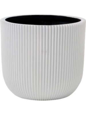 Кашпо Capi nature groove special planter ball white D9 H8 см