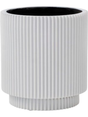 Кашпо Capi nature groove special vase cylinder white D11 H12 см