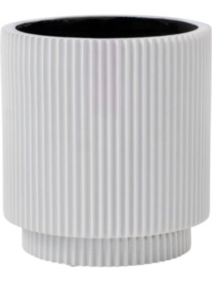 Кашпо Capi nature groove special vase cylinder white D15 H17 см