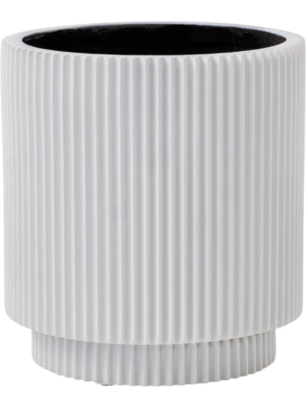 Кашпо Capi nature groove special vase cylinder white D19 H21 см