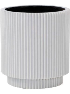 Кашпо Capi nature groove special vase cylinder white D23 H25 см