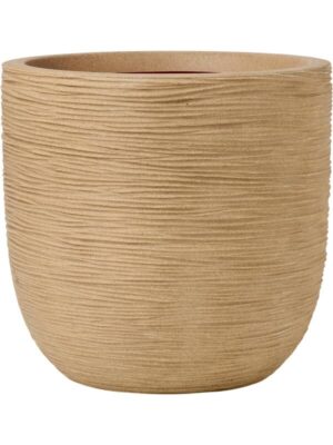 Кашпо Capi nature rib nl planter ball beige D43 H41 см