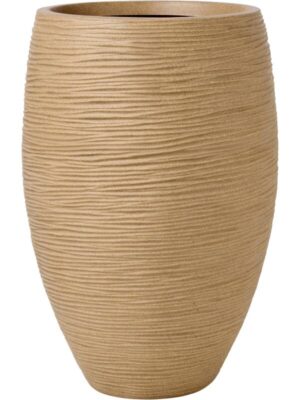 Кашпо Capi nature rib nl vase elegant deluxe beige D50 H72 см
