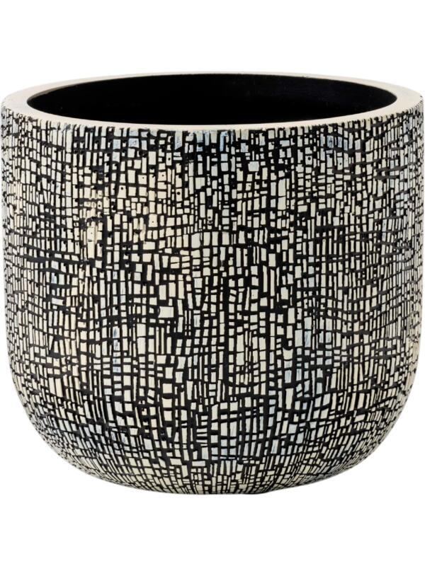 Кашпо Capi nature skin planter ball black beige D9 H8 см