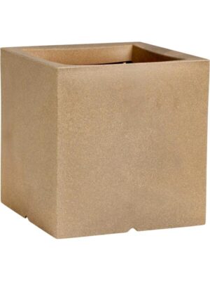 Кашпо Capi urban smooth nl pot square beige L40 W40 H40 см