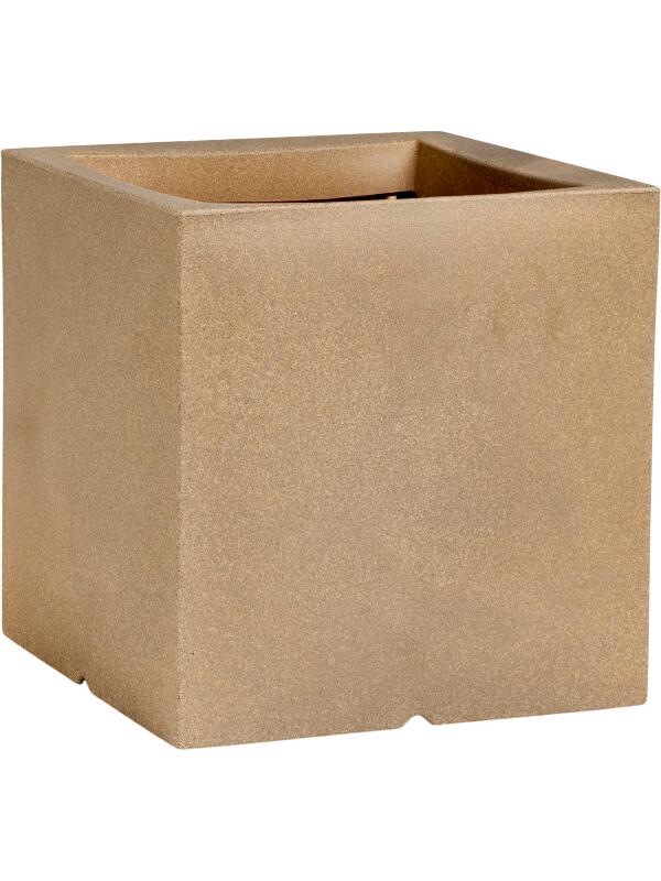 Кашпо Capi urban smooth nl pot square beige L40 W40 H40 см