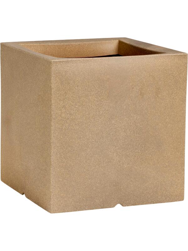 Кашпо Capi urban smooth nl pot square beige L50 W50 H50 см