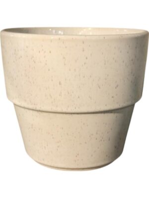 Кашпо Cera pot reactive white D18 H16 см