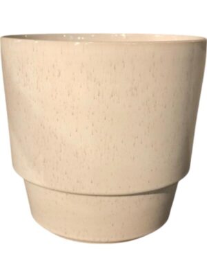 Кашпо Cera pot reactive white D23 H22 см