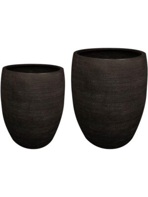 Кашпо Ciana vase black (набор 2 шт) D55 H68 см