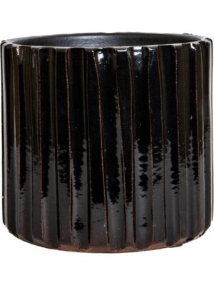 Кашпо Comet pot black D27 H25 см