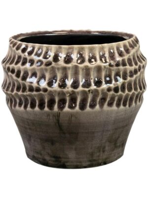 Кашпо Deb pot aubergine D13 H11 см