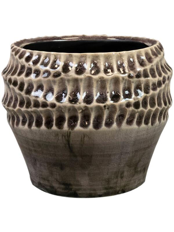 Кашпо Deb pot aubergine D13 H11 см