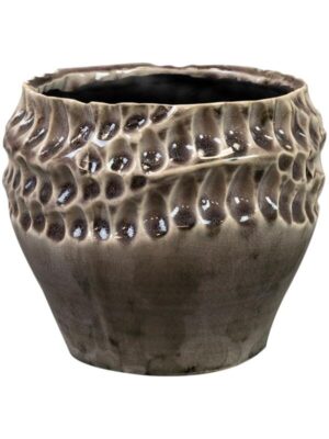 Кашпо Deb pot aubergine D15 H13 см