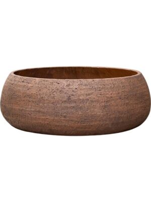 Кашпо Dolomites bowl dark brown D71 H23 см