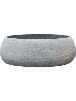 Кашпо Dolomites bowl dark grey D71 H23 см