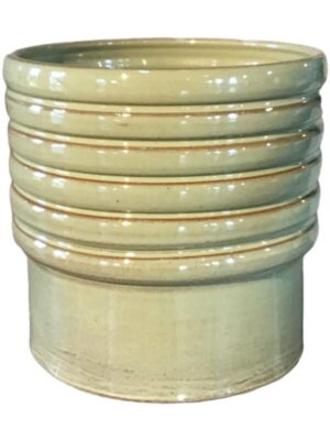 Кашпо Doom pot olive D26 H23 см