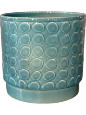 Кашпо Eno rel. pot blue D16 H16 см