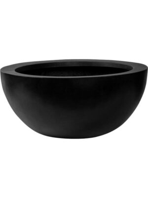 Кашпо Fiberstone vic bowl l black D60 H28 см