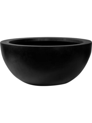 Кашпо Fiberstone vic bowl m black D50 H23 см
