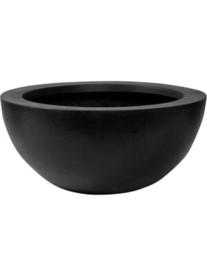Кашпо Fiberstone vic bowl s black D38 H18 см