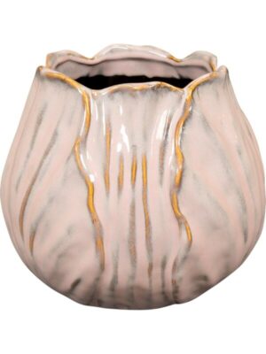 Кашпо Flora pot powder pink D20 H17 см