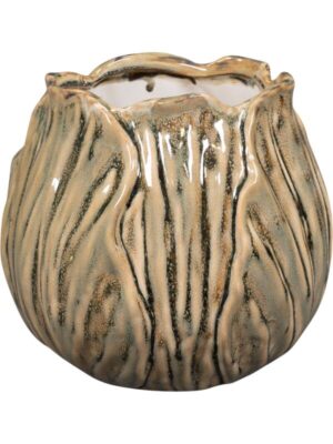 Кашпо Flora pot powder taupe D20 H17 см