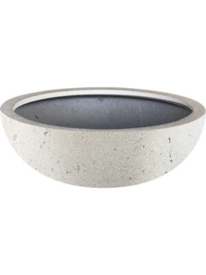 Кашпо Grigio bowl antique white D50 H21 см