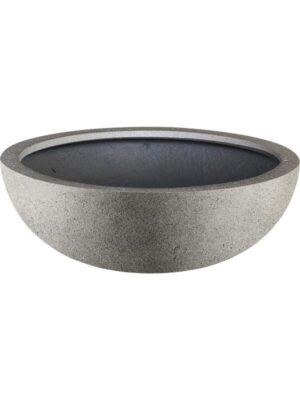 Кашпо Grigio bowl natural concrete D50 H21 см