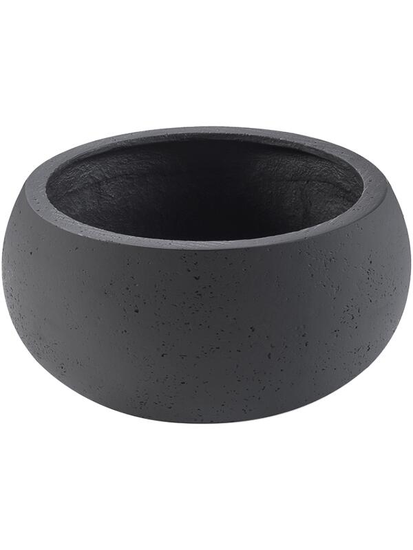 Кашпо Grigio low balloon anthracite D73 H33 см